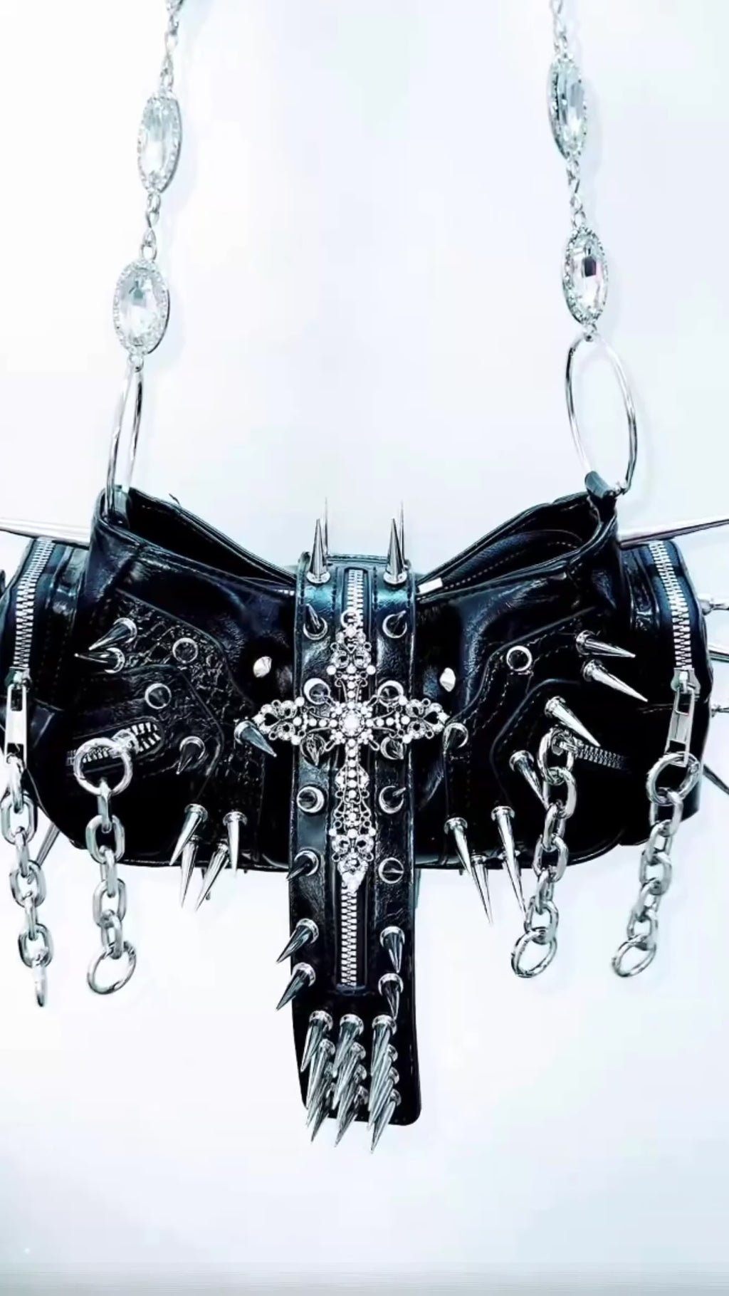 Saint Damage Gothic Spike Shoulder Bag